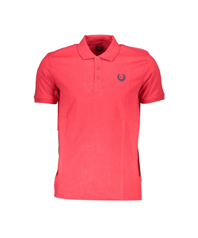 Gianmarco Venturi Red Cotton Polo Shirt