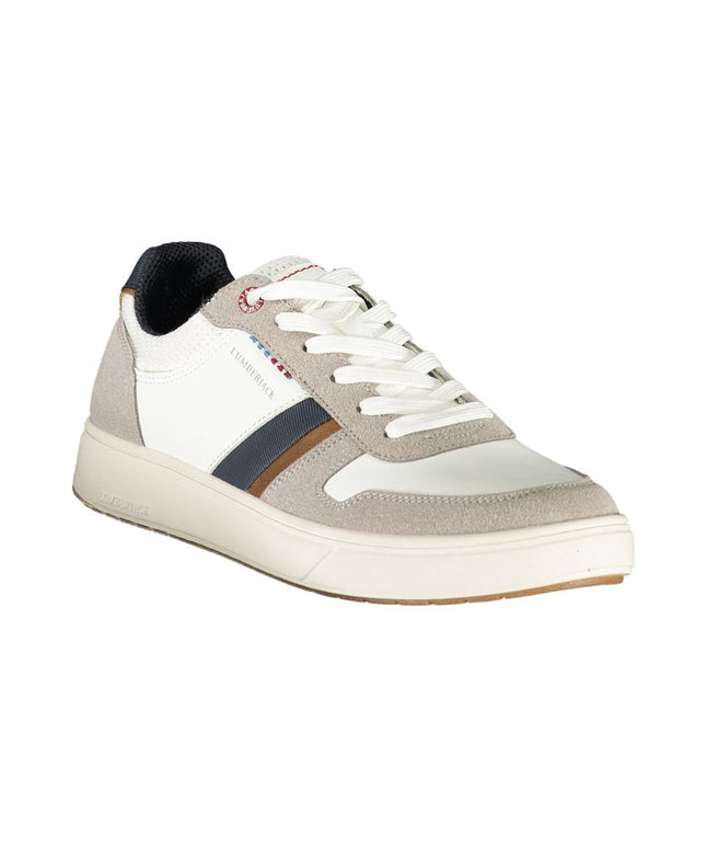 Lumberjack White Polyester Sneaker
