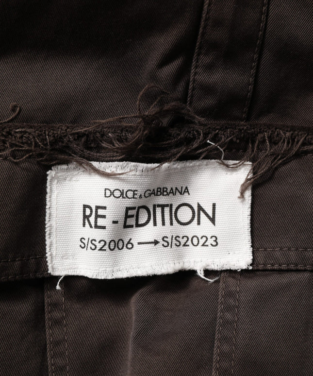 Dolce & Gabbana Brown Re- Edition Cotton Men Cargo Pants