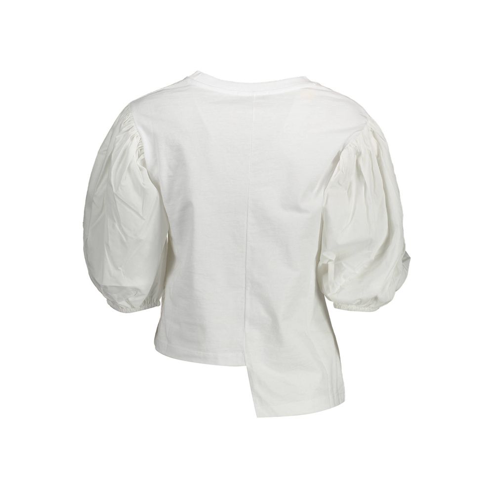 Gaelle Paris White Cotton T-Shirt