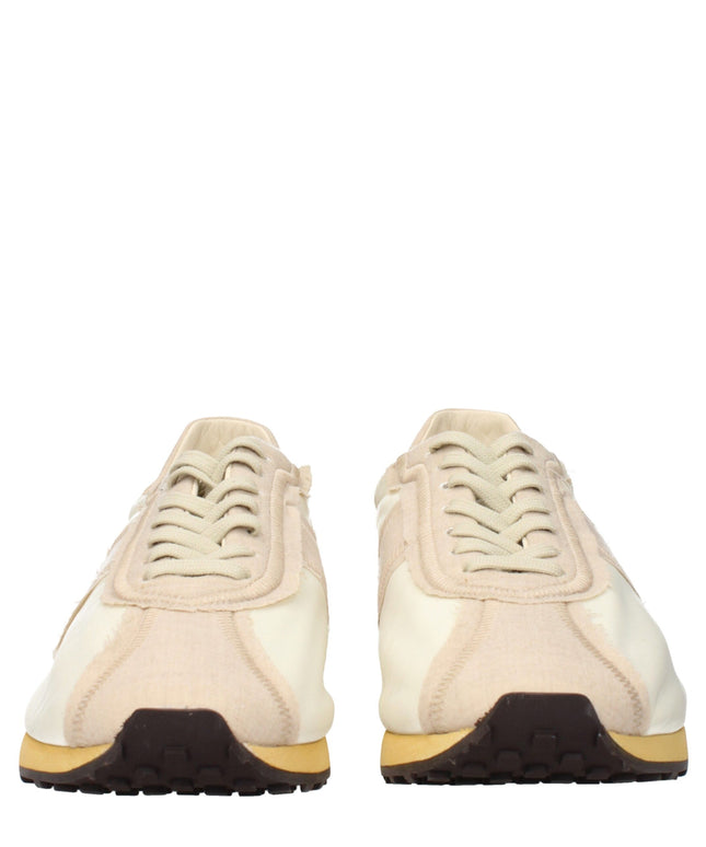 The Row Beige Fabric Athletic Sneakers