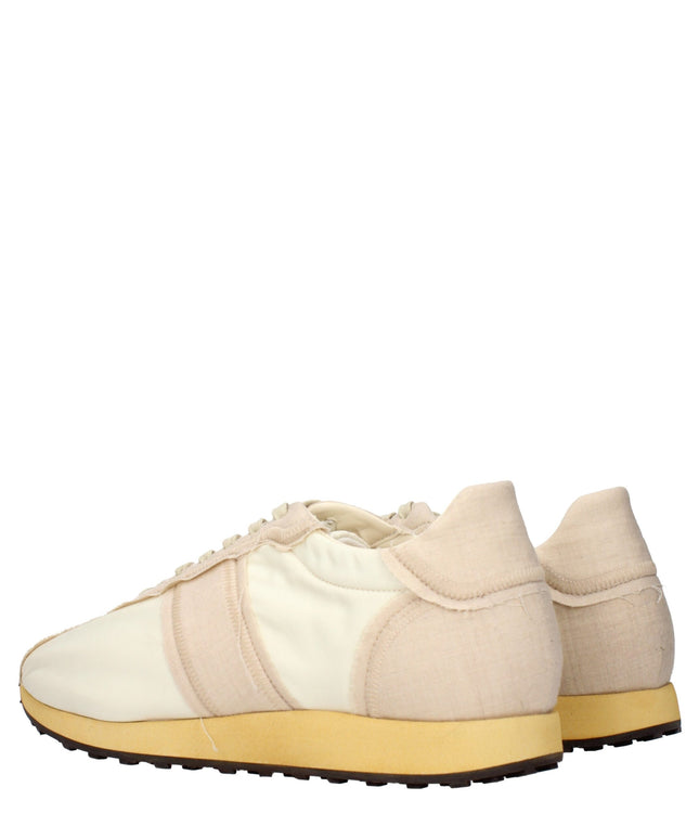 The Row Beige Fabric Athletic Sneakers