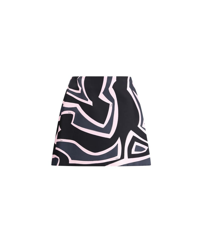 Emilio Pucci Wrap mini Skirt with Marmo print