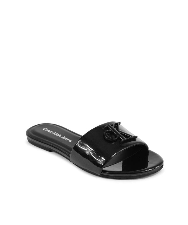 Calvin Klein Black Polyester Sandal