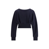 PINKO Cotton Sweatshirt with Corset Detail