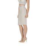 Rinascimento Beige Polyester Skirt