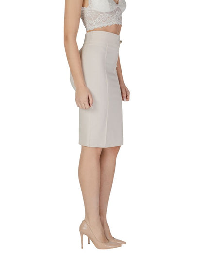 Rinascimento Beige Polyester Skirt