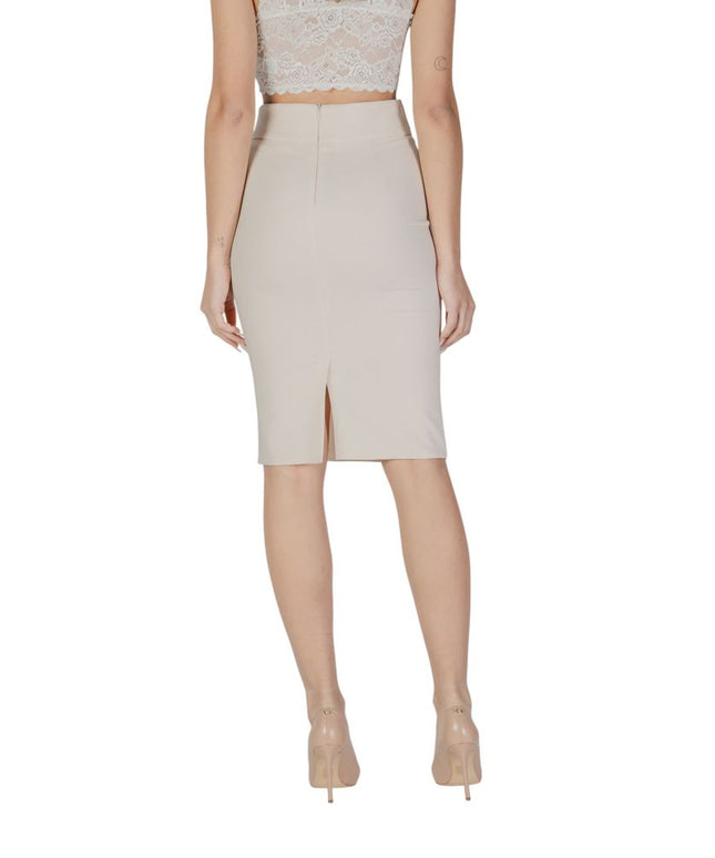Rinascimento Beige Polyester Skirt