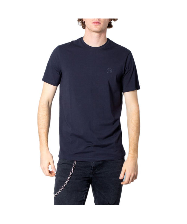 Armani Exchange Blue Cotton T-Shirt