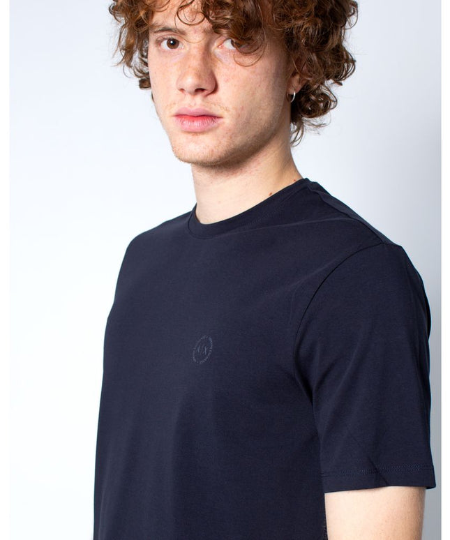 Armani Exchange Blue Cotton T-Shirt