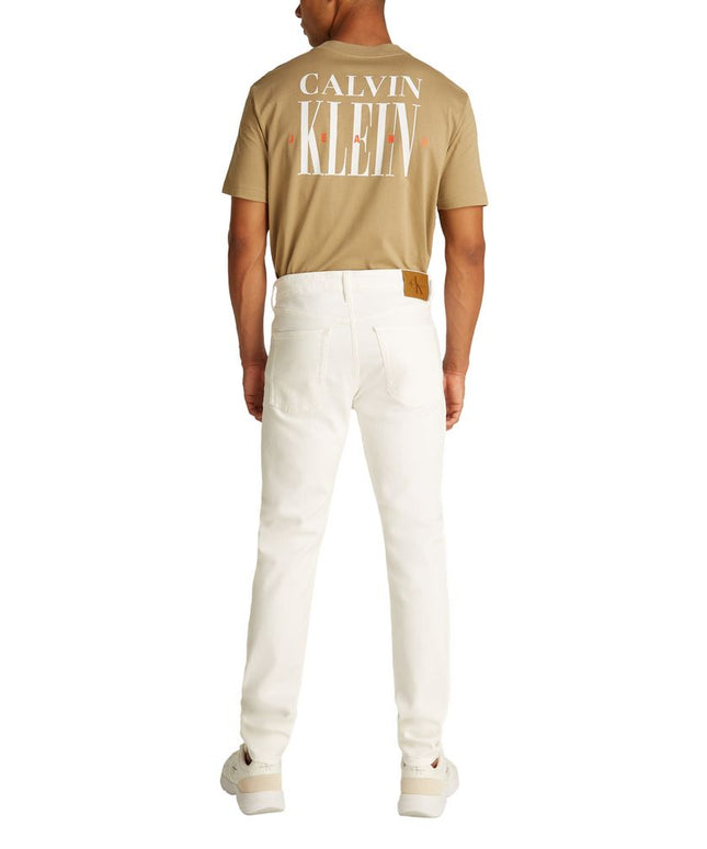 Calvin Klein Jeans White Cotton Skinny Jean