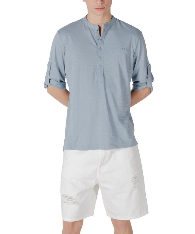 Antony Morato Blue Cotton T-Shirt