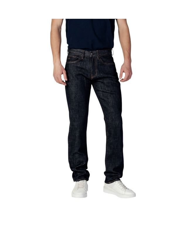 Armani Exchange Blue Polyester Skinny Jean