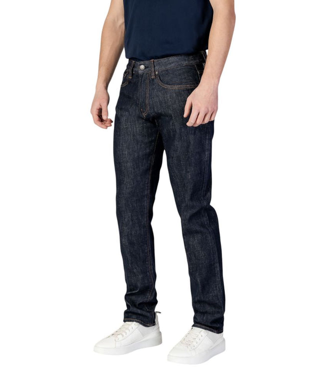 Armani Exchange Blue Polyester Skinny Jean