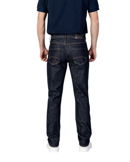 Armani Exchange Blue Polyester Skinny Jean