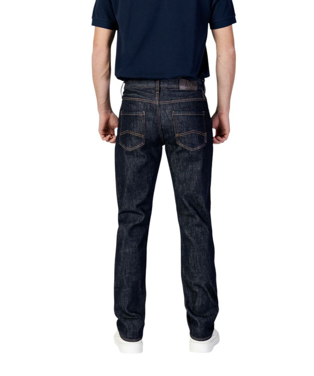 Armani Exchange Blue Polyester Skinny Jean