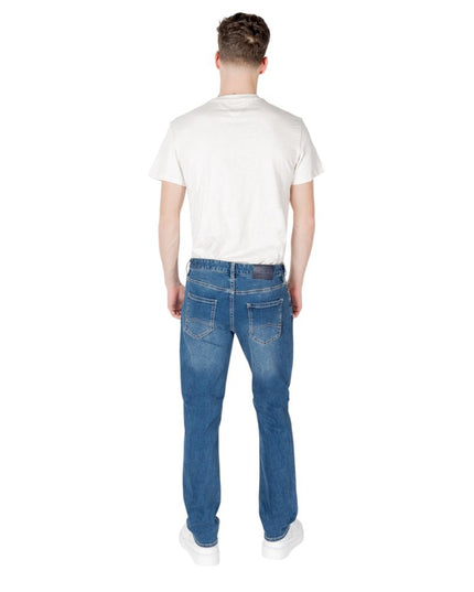 Armani Exchange Blue Cotton Skinny Jean