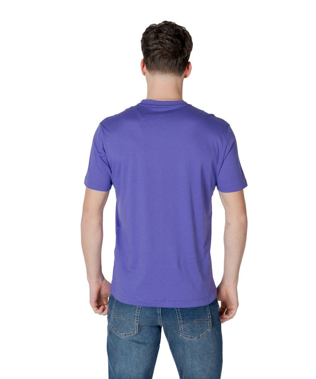 EA7 Emporio Armani Purple Cotton T-Shirt