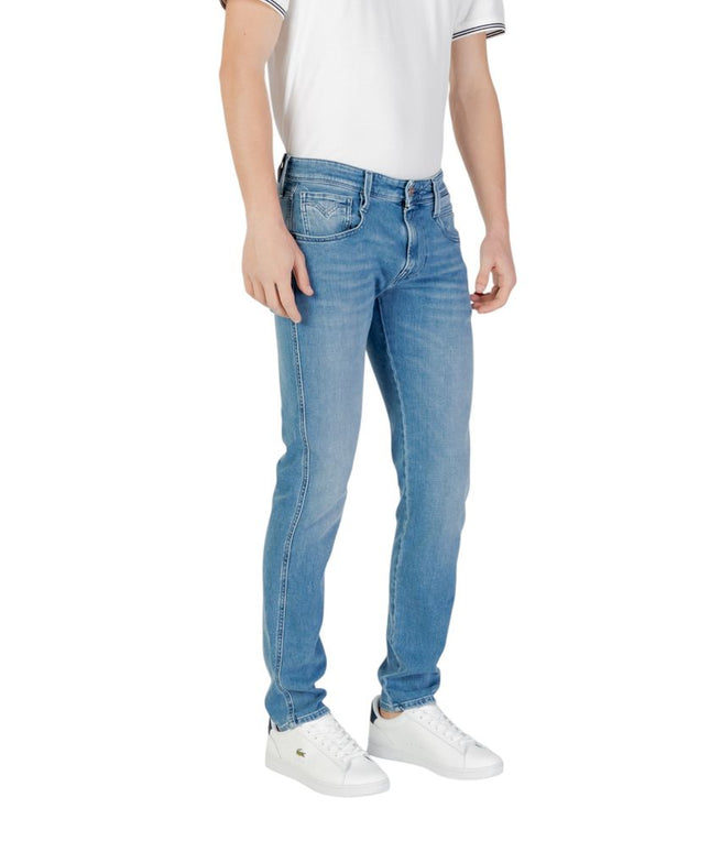 Replay Blue Cotton Skinny Jean