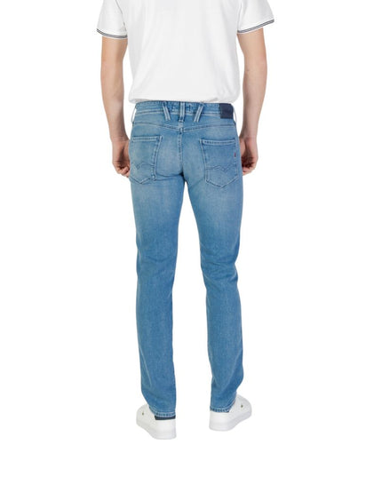 Replay Blue Cotton Skinny Jean