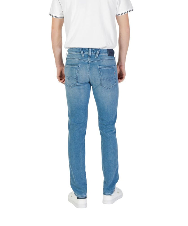 Replay Blue Cotton Skinny Jean