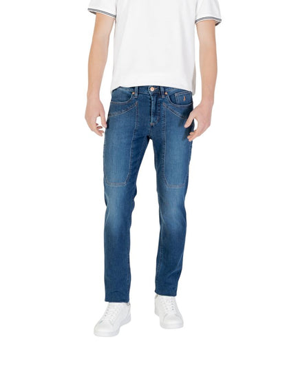 Jeckerson Blue Cotton Skinny Jean