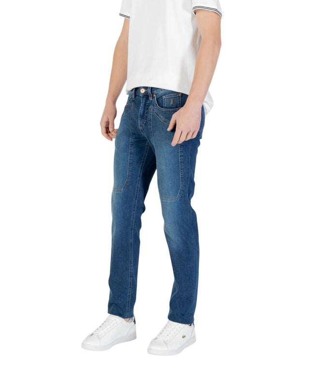 Jeckerson Blue Cotton Skinny Jean