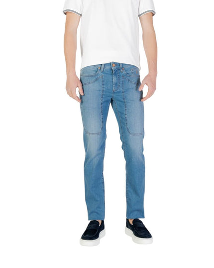 Jeckerson Light Blue Cotton Skinny Jean