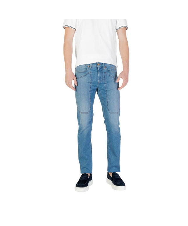 Jeckerson Light Blue Cotton Skinny Jean