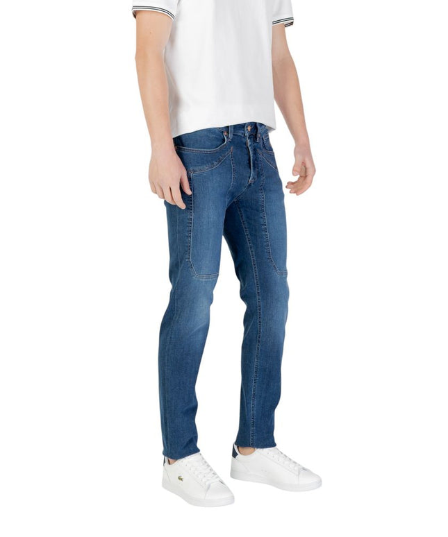 Jeckerson Blue Cotton Skinny Jean