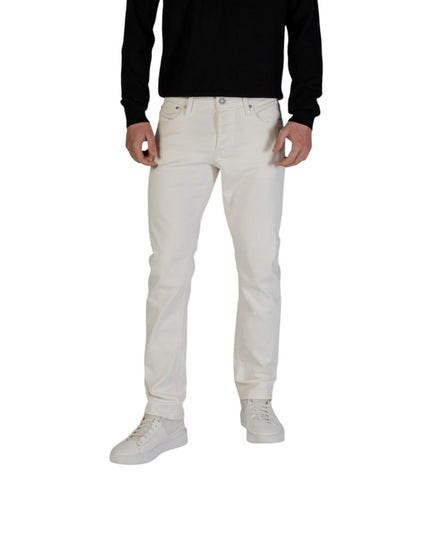 Jack Jones White Cotton Skinny Jean