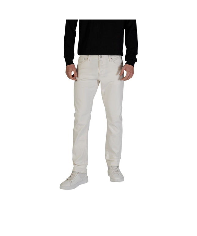 Jack Jones White Cotton Skinny Jean