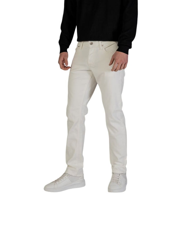 Jack Jones White Cotton Skinny Jean