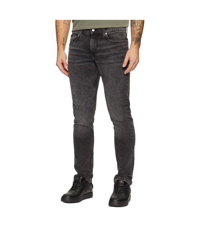 Calvin Klein Jeans Gray Cotton Skinny Jean