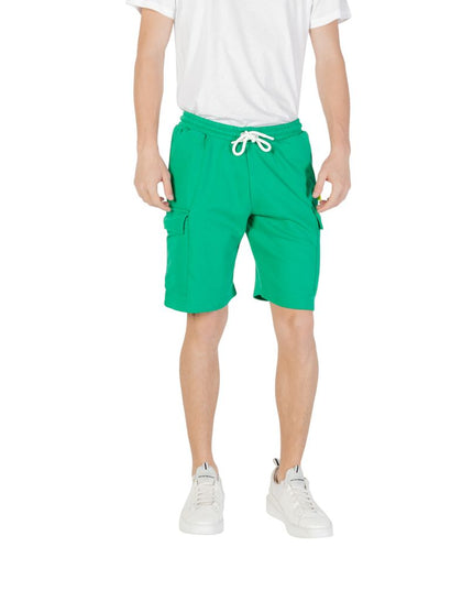 Icon Green Cotton Bermuda