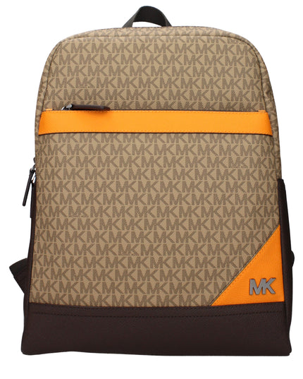 Michael Kors Brown Fabric Backpacks