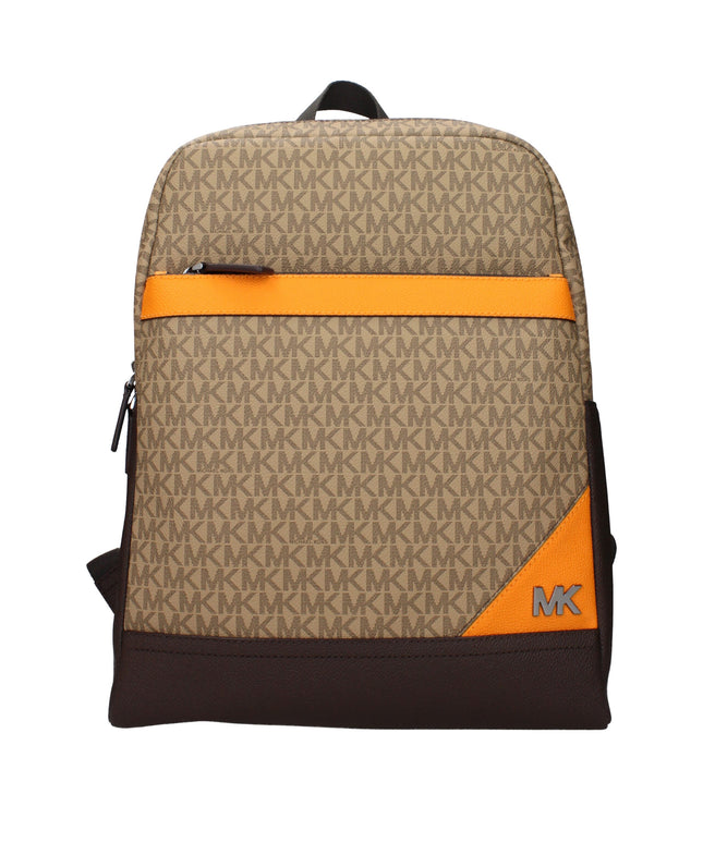 Michael Kors Brown Fabric Backpacks