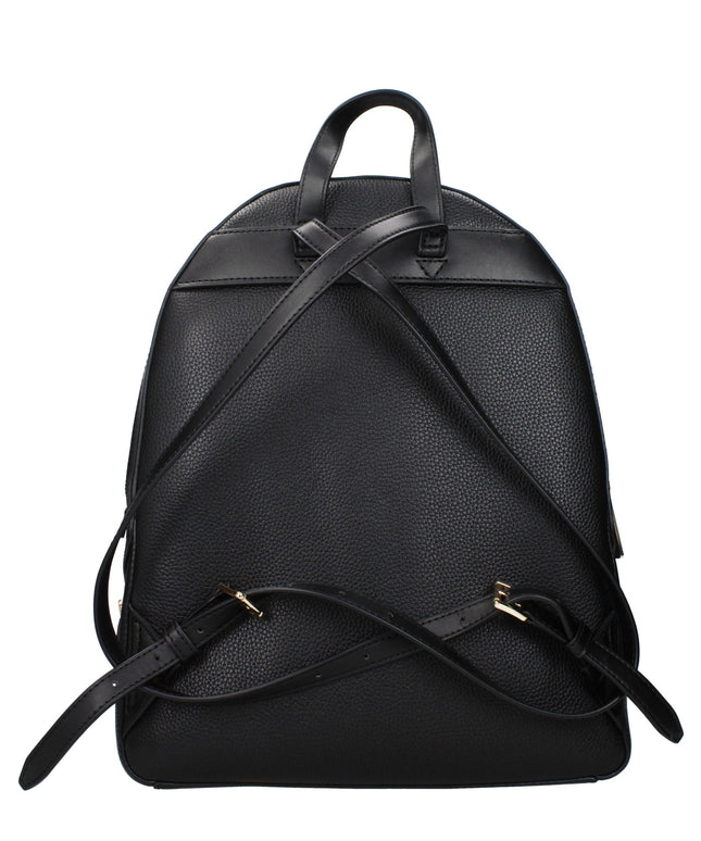 Michael Kors Black Leather Backpacks