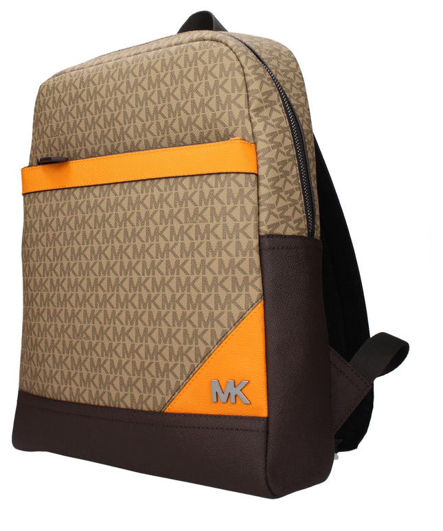 Michael Kors Brown Fabric Backpacks