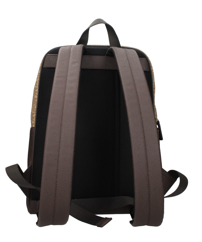 Michael Kors Brown Fabric Backpacks