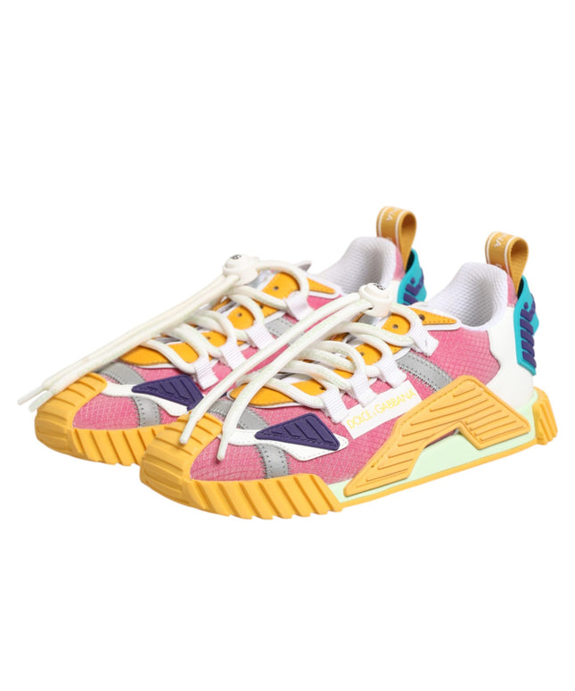 Dolce & Gabbana Multicolor Nylon NS1 Low Top Sneakers Shoes