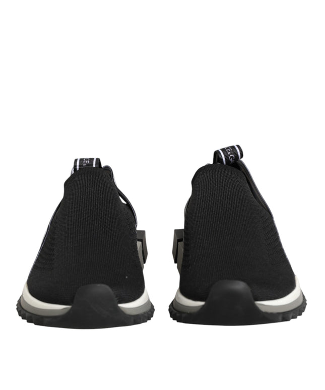 Dolce & Gabbana Black Slip On Sorrento Low Top Sneakers Shoes