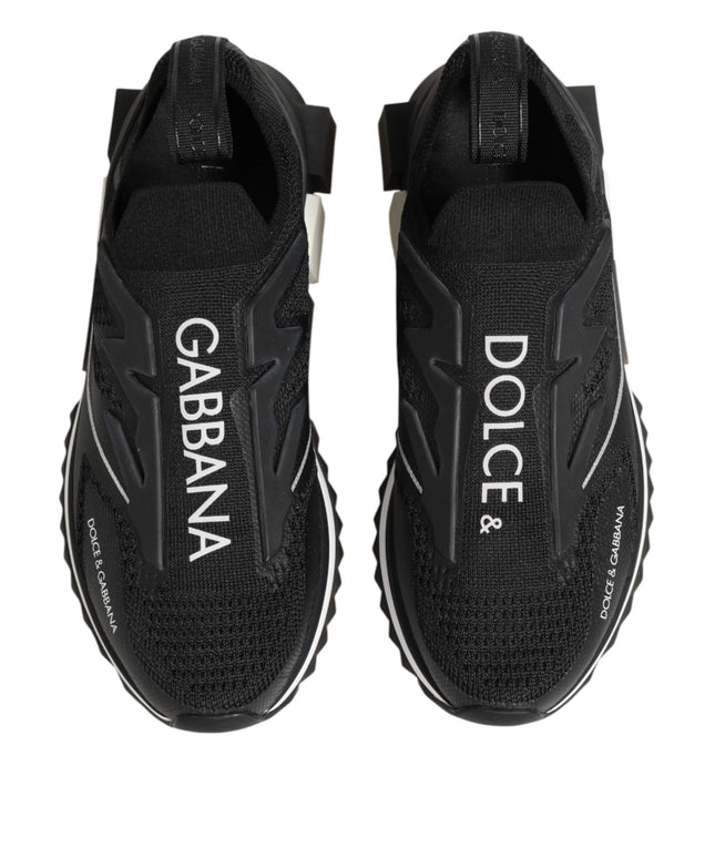 Dolce & Gabbana Black SORRENTO Sport Stretch Sneakers Shoes