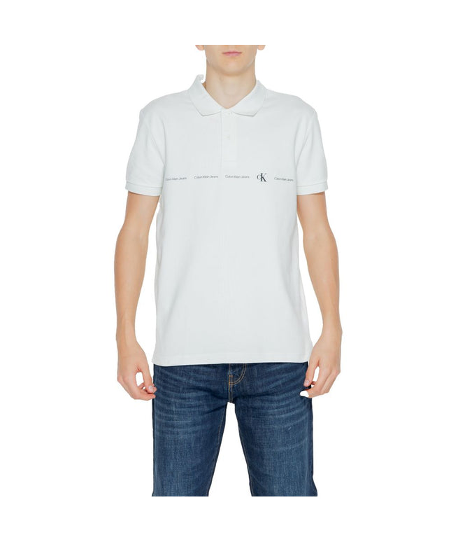 Calvin Klein Jeans Green Cotton Polo Shirt