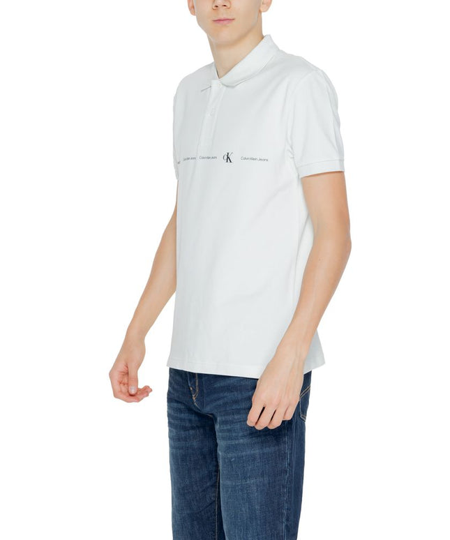 Calvin Klein Jeans Green Cotton Polo Shirt
