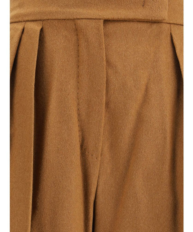 Max Mara Wide Camel Drap Pants