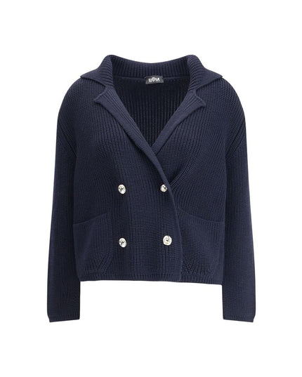 Ella Short Cardigan with hook-and-eye closure