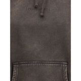 ALAINPAUL Gathered Neckline Hoodie