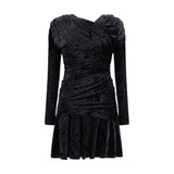 Ganni Ruched Mini Dress