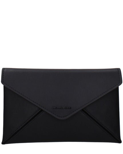 Michael Kors Black Leather Clutch Bags